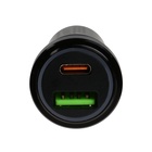 Автомобильное зарядное устройство AR-CA01, USB, Type-C, PD, 20 W, прозрачное, чёрное - фото 9629442