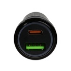 Автомобильное зарядное устройство Luazon AR-CA01, USB, Type-C, PD, 20 W, прозрачное, чёрное - Фото 4