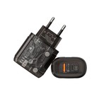 Сетевое зарядное устройство OR-000, 3 А, USB, Type-C, прозрачное, черное 9940187 - фото 13065285