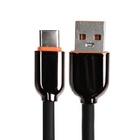 Кабель Type-C - USB, 6 A, оплётка PVC, 1 метр, чёрный - Фото 2