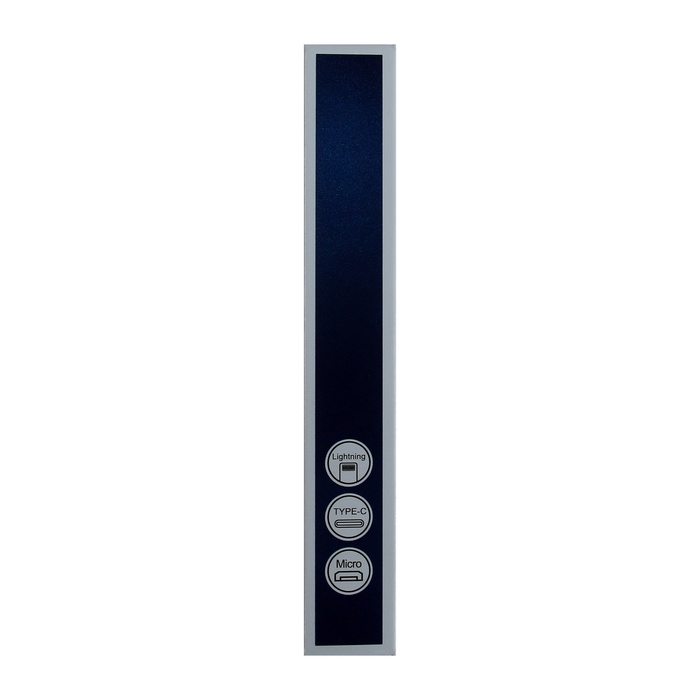 Кабель Type-C - USB, 6 A, оплётка PVC, 1 метр, чёрный