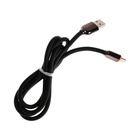 Кабель Lightning - USB, 6 A, оплётка PVC, 1 метр, чёрный - Фото 3