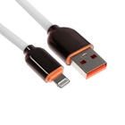 Кабель Lightning - USB, 6 A, оплётка PVC, 1 метр, белый - фото 12199934