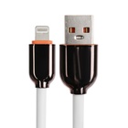 Кабель Lightning - USB, 6 A, оплётка PVC, 1 метр, белый - Фото 2