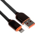 Кабель Lightning - USB, 6 A, оплётка PVC, 1 метр, серый - фото 321412393