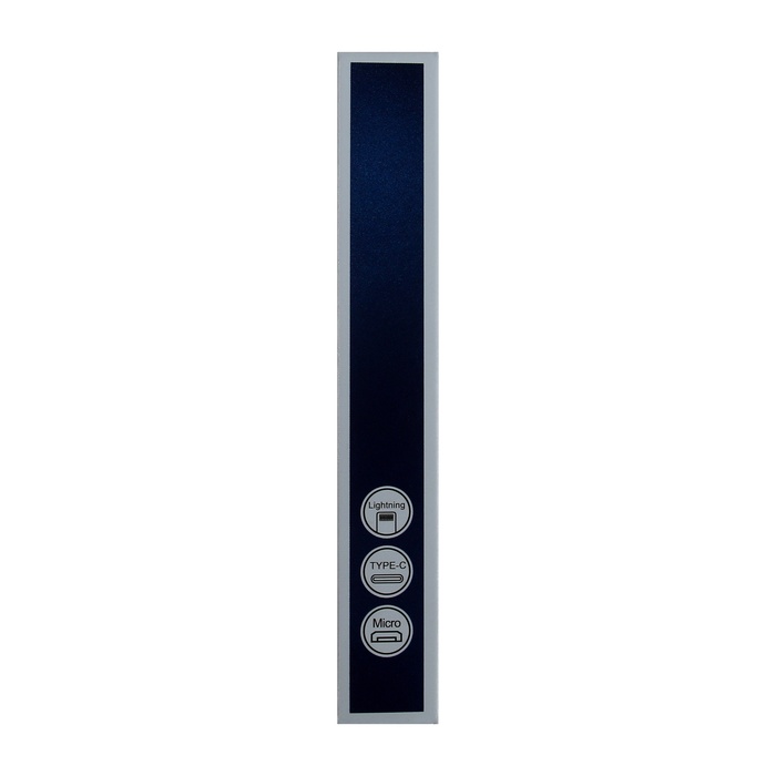 Кабель Lightning - USB, 6 A, оплётка PVC, 1 метр, серый