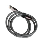 Кабель MicroUSB - USB, 2.4 А, оплётка TPE, морозоустойчивый, 1 метр, серый - фото 9629517
