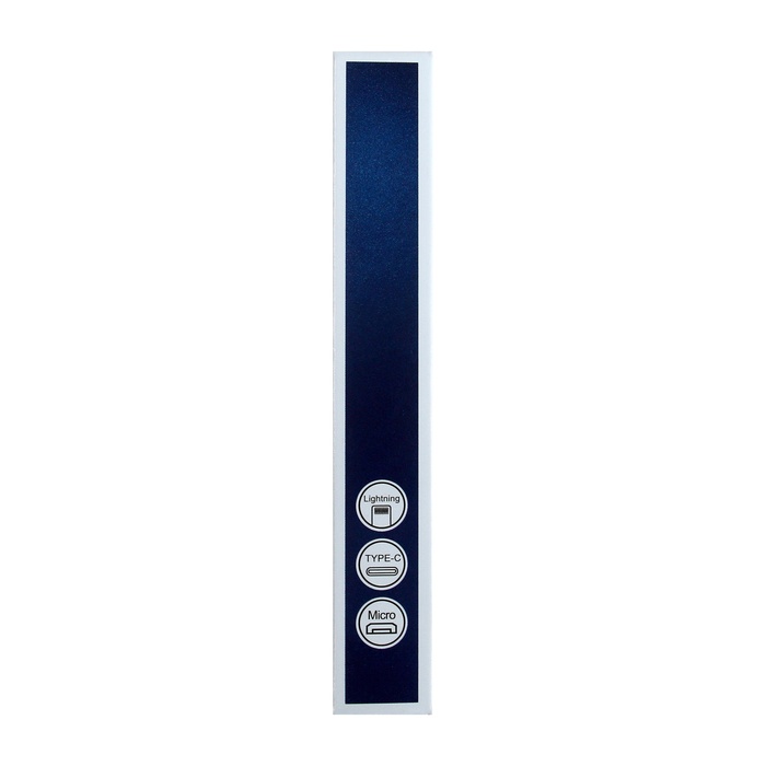 Кабель Type-C - USB, 6 А, оплётка TPE, морозоустойчивый, 1 метр, серый