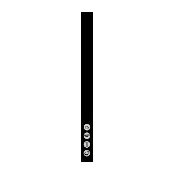 Кабель MicroUSB - USB, 2.4 А, оплётка ткань, плоский, 1 метр, коричневый
