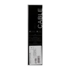 Кабель Lightning - USB, 2.4 А, оплётка ткань, плоский, 1 метр, чёрный - Фото 6