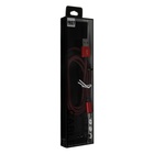 Кабель Type-C - USB, 2.1 А, оплётка нейлон, 1 метр, красный - Фото 4