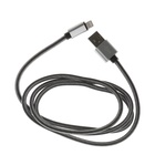 Кабель Lightning - USB, 2.1 А, оплётка нейлон, 1 метр, серебристый - Фото 3