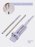 Швабра с отжимом Future Alp Duble Flip, с системой очистки, ручка 130 см, насадка 36.5 см - Фото 6