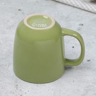 Кружка керамическая «Олива», 450 мл, цвет зелёный - Фото 4