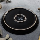 Тарелка керамическая «Орнамент», 21 см, цвет чёрный - Фото 4