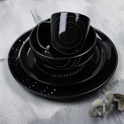 Тарелка керамическая «Орнамент», 21 см, цвет чёрный - Фото 7