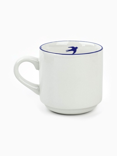 Кружка керамическая «Ласточка», 300 мл, цвет белый