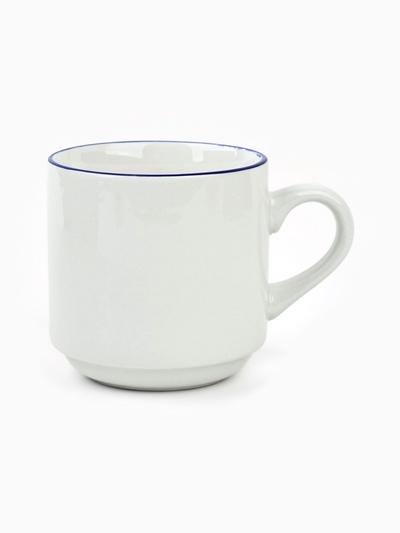 Кружка керамическая «Ласточка», 300 мл, цвет белый