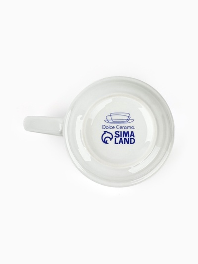 Кружка керамическая «Ласточка», 300 мл, цвет белый