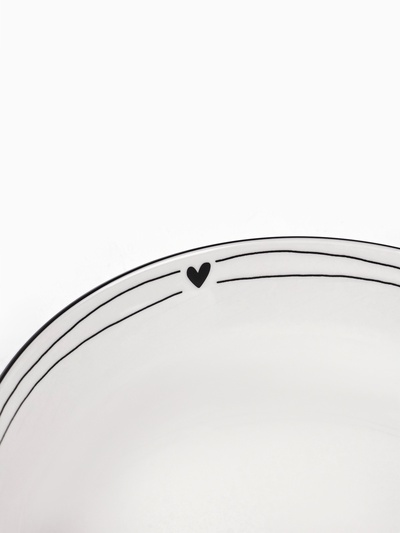 Глубокая тарелка керамическая «С любовью», 20 см, 1000 мл, цвет белый