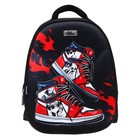 Рюкзак школьный, каркасный, 39×30×14 см «Кроссовки» - Фото 3