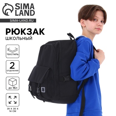 Рюкзак школьный 39×30×14 см «Классика»