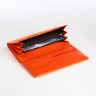 Кошелёк женский на магните, цвет оранжевый - фото 23899081
