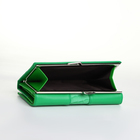 Кошелёк женский на магните, цвет зелёный - фото 23933373