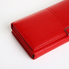 Кошелёк женский на магните с фермуаром, цвет красный - фото 23886200