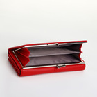 Кошелёк женский на магните с фермуаром, цвет красный - фото 23886201