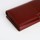 Кошелёк женский на магните, цвет бордовый - фото 23899114
