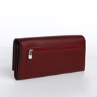 Кошелёк женский на магните с фермуаром, цвет бордовый - фото 23933379