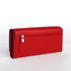 Кошелёк женский на магните с фермуаром, цвет красный - фото 23933387
