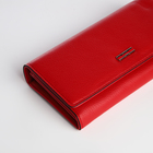 Кошелёк женский на магните с фермуаром, цвет красный - фото 23933388