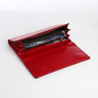 Кошелёк женский на магните с фермуаром, цвет красный - фото 23933389