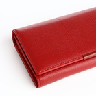 Кошелёк женский на магните, цвет красный - фото 23948304