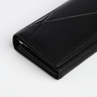 Кошелёк женский на магните, цвет чёрный - фото 23909301
