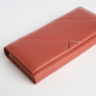 Кошелёк женский на магните, цвет пудровый - фото 23909309