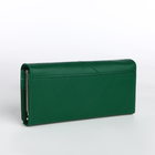 Кошелёк женский на магните, цвет зелёный - фото 23909312