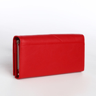 Кошелёк женский на магните, цвет красный - фото 23909316