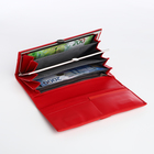 Кошелёк женский на магните, цвет красный - фото 23909318