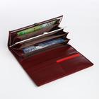 Кошелёк женский на магните, цвет бордовый - фото 23909326