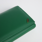Кошелёк женский на магните с фермуаром, цвет зелёный - фото 23909329