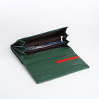 Кошелёк женский на магните, цвет зелёный - фото 23899145
