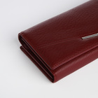Кошелёк женский на магните, цвет бордовый - фото 23899158