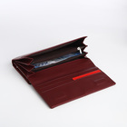 Кошелёк женский на магните, цвет бордовый - фото 23899160