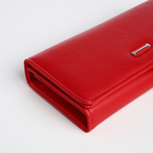 Кошелёк женский на магните, цвет красный - фото 23909345