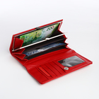 Кошелёк женский на магните, цвет красный - фото 23909346