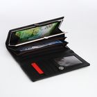 Кошелёк женский на магните, цвет чёрный - фото 23909350