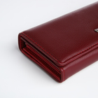 Кошелёк женский на магните, цвет бордовый - фото 23909353
